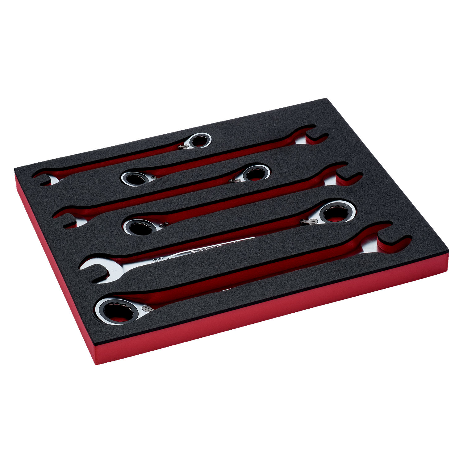 BAHCO FF1F3006 Fit&Go 2/3 Foam Combination Ratcheting Wrench Set - Premium Combination Ratcheting Wrench Set from BAHCO - Shop now at Yew Aik.