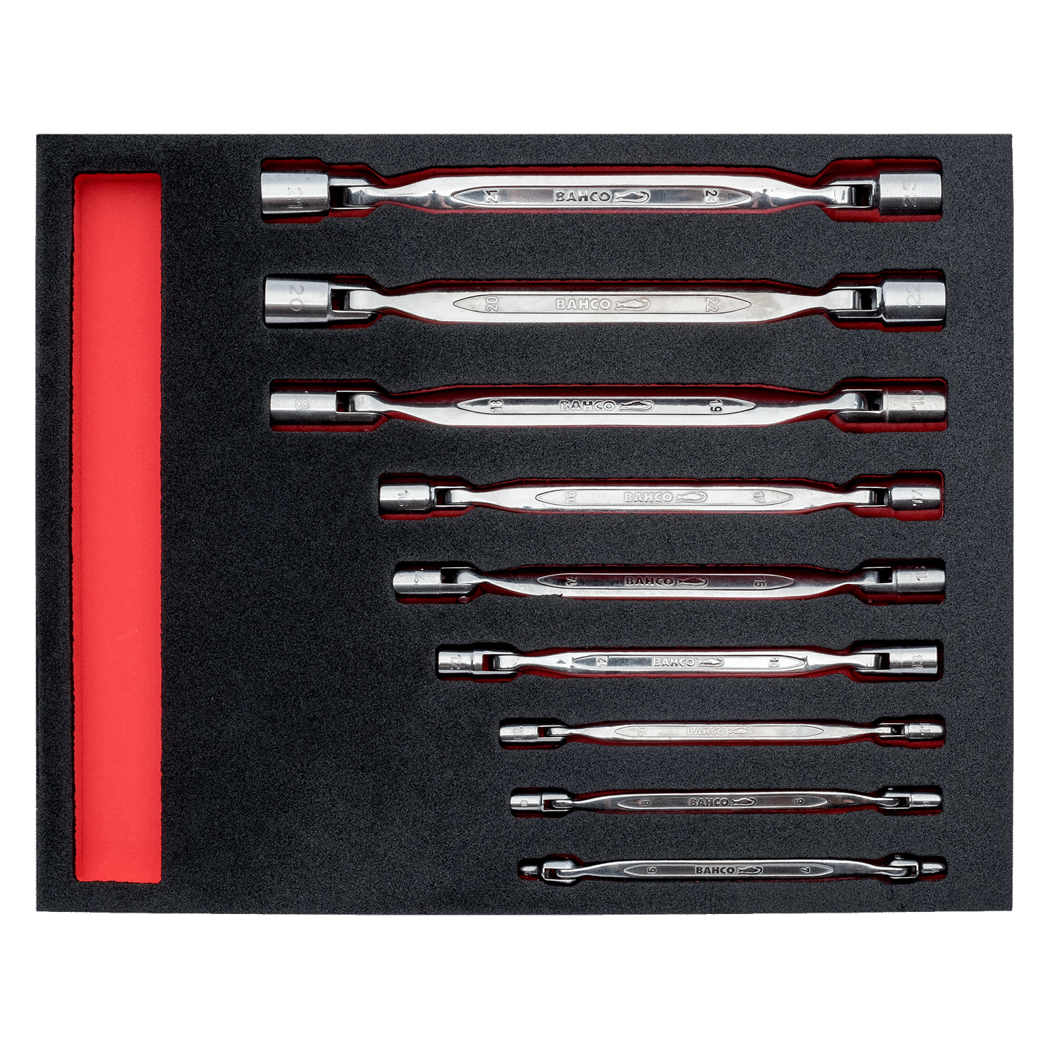BAHCO FF1F3008 Fit&Go 2/3Foam Inlay Double Socket Head Wrench Set - Premium Double Socket Head Wrench Set from BAHCO - Shop now at Yew Aik.