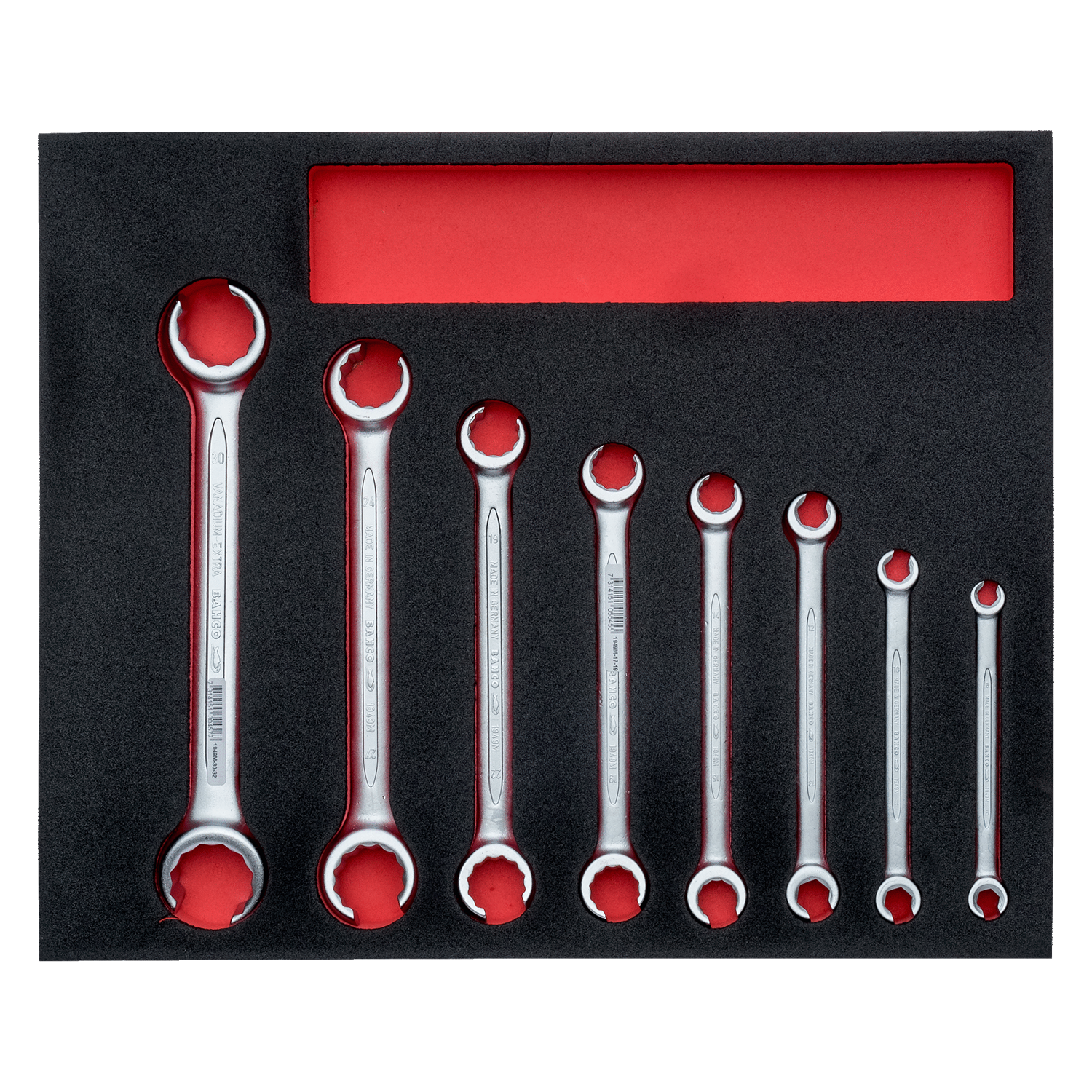 BAHCO FF1F3009 Fit&Go 2/3 Foam Inlay Flare Nut Wrench Set - 8 Pcs - Premium Flare Nut Wrench Set from BAHCO - Shop now at Yew Aik.