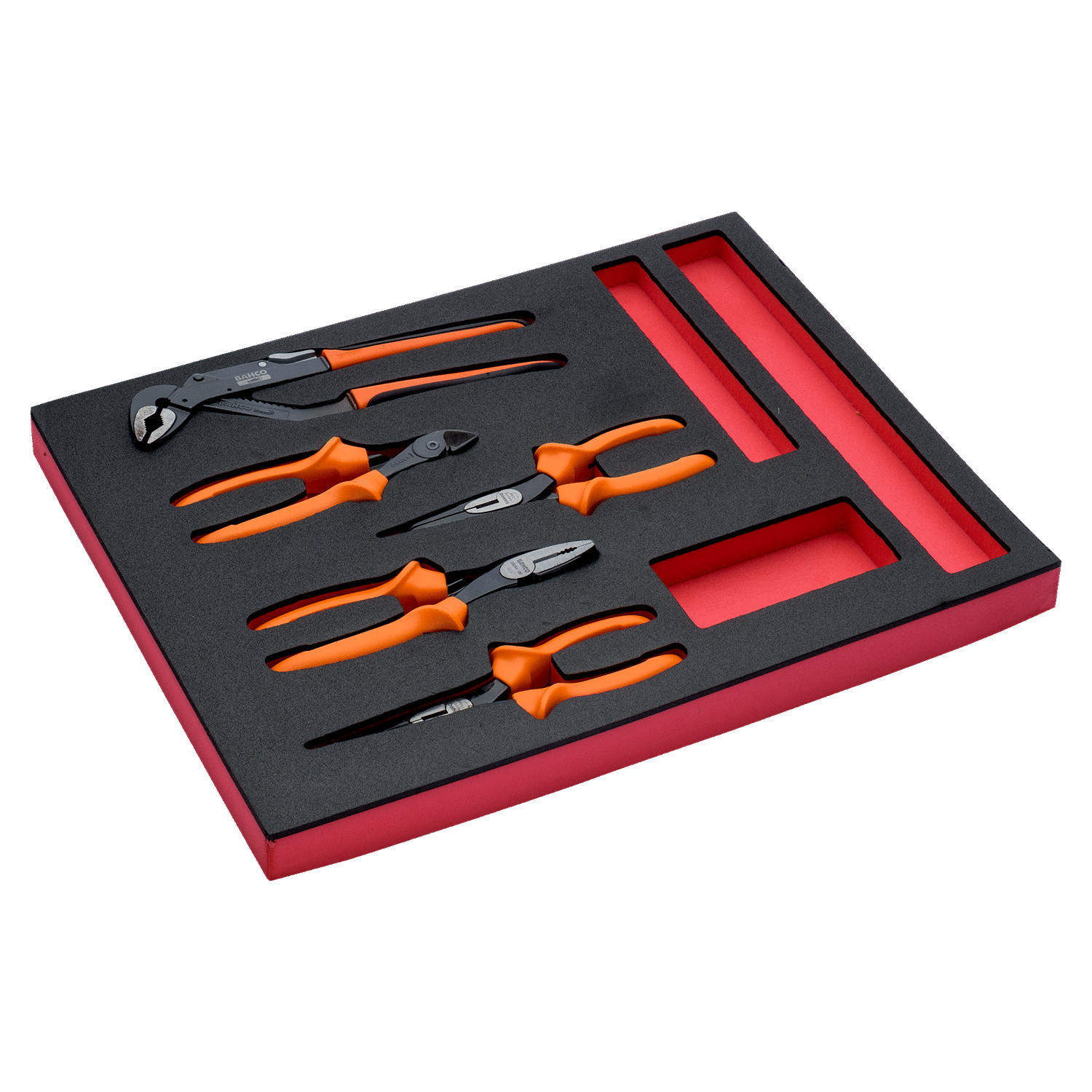 BAHCO FF1F4005 Fit&Go 2/3 Foam Inlay Insulated Cutter/ Pliers Set - Premium Insulated Cutter/ Pliers Set from BAHCO - Shop now at Yew Aik.