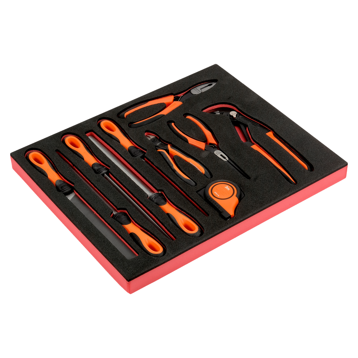 BAHCO FF1F5001 Fit&Go 2/3 Foam Inlay Measuring Tape/Pliers Set - Premium Pliers Set from BAHCO - Shop now at Yew Aik.