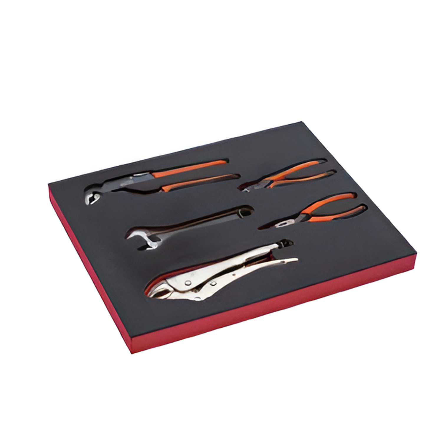 BAHCO FF1F5003 Fit&Go 2/3 Foam Inlay Pliers/Adjustable Wrench Set - Premium Adjustable Wrench Set from BAHCO - Shop now at Yew Aik.