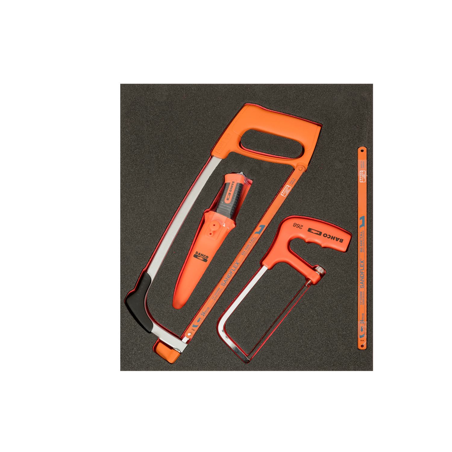 BAHCO FF1F5005 Fit&Go 2/3 Foam Inlay Cutting Tool Set - 8 Pcs - Premium Cutting Tool Set from BAHCO - Shop now at Yew Aik.