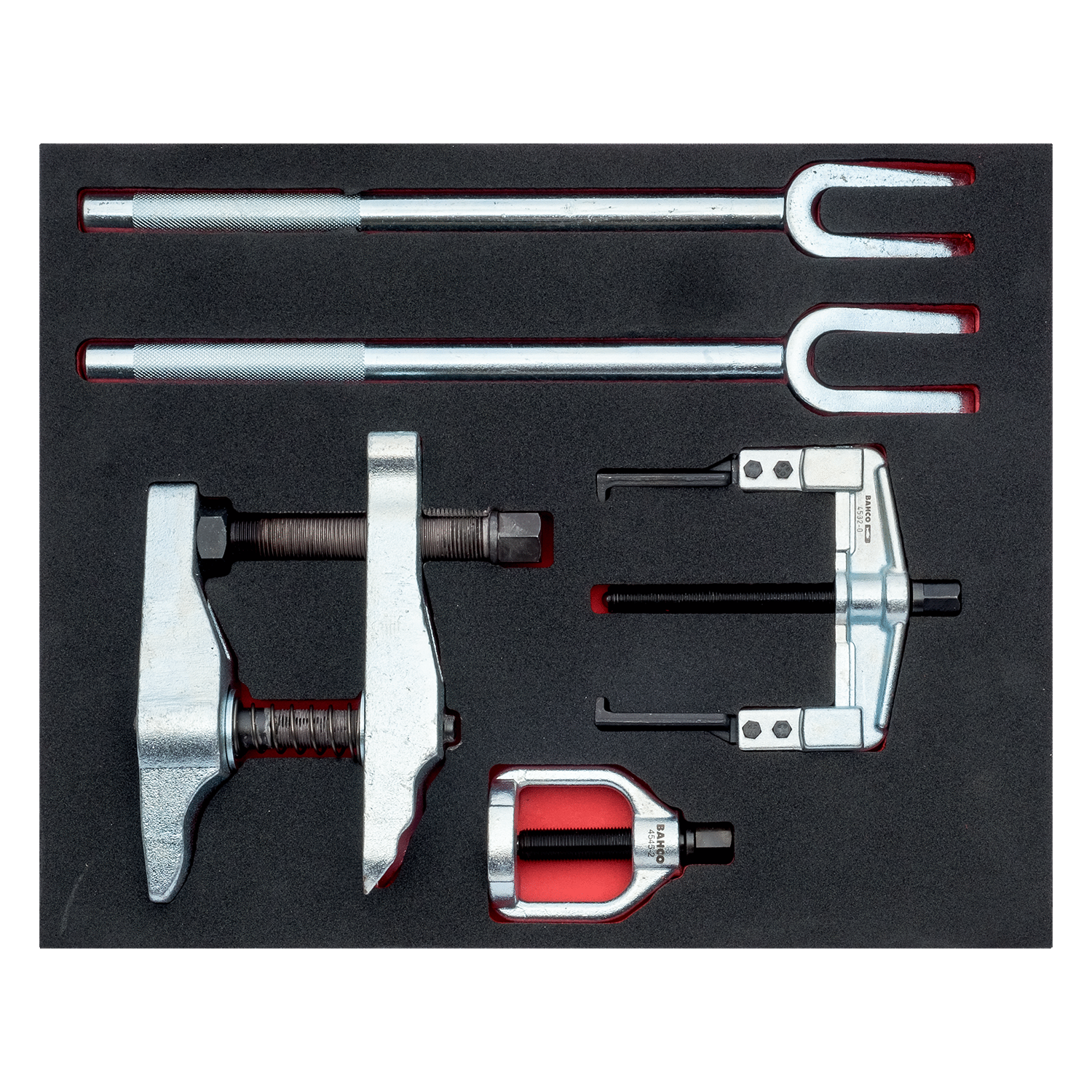 BAHCO FF1F5009 Fit&Go 2/3 Foam Inlay Puller/Joint Fork Set 5 Pcs - Premium Puller/Joint Fork Set from BAHCO - Shop now at Yew Aik.