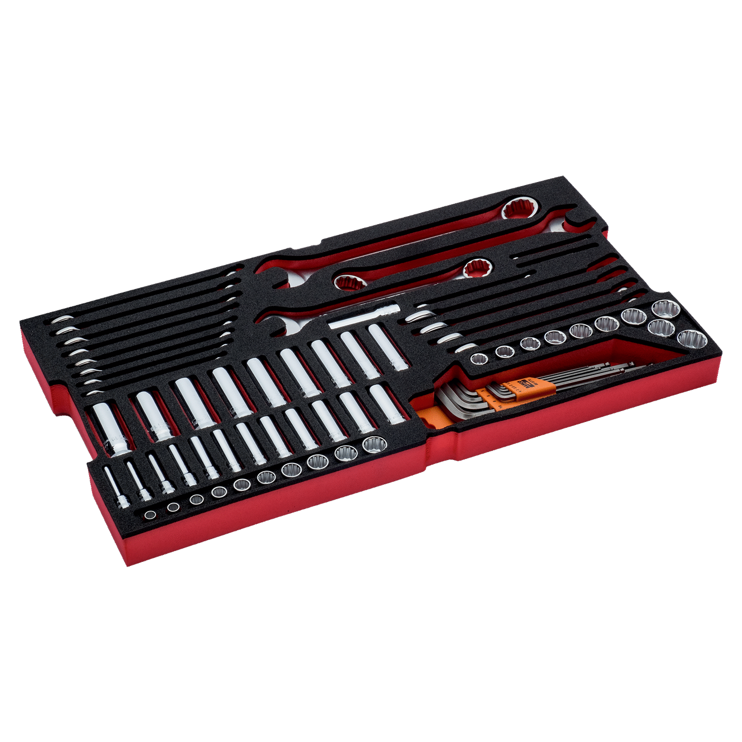 BAHCO FF2B02 Foam Inlay Socket and Wrench Set for Rigid Case - Premium Socket and Wrench Set from BAHCO - Shop now at Yew Aik.