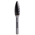 BAHCO H-I Tungsten Carbide Rotary Burr Flame For Inox - Premium Carbide Rotary Burr from BAHCO - Shop now at Yew Aik.