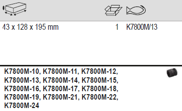 BAHCO K7800M/13 1/2" Square Drive Ultrashot Impact Socket Set 1/2" - 13 pcs (BAHCO Tools) - Premium Impact Tools from BAHCO - Shop now at Yew Aik.
