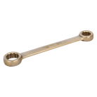 BAHCO NS010 Flat Double Ring Ended Wrench Aluminium Bronze Metric - Premium Flat Double Ring Ended Wrench from BAHCO - Shop now at Yew Aik.