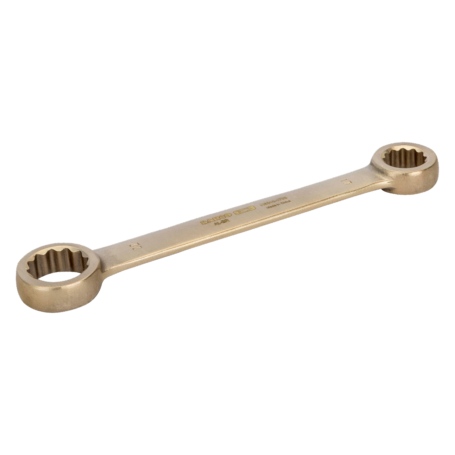 BAHCO NS010 Flat Double Ring Ended Wrench Aluminium Bronze Metric - Premium Flat Double Ring Ended Wrench from BAHCO - Shop now at Yew Aik.