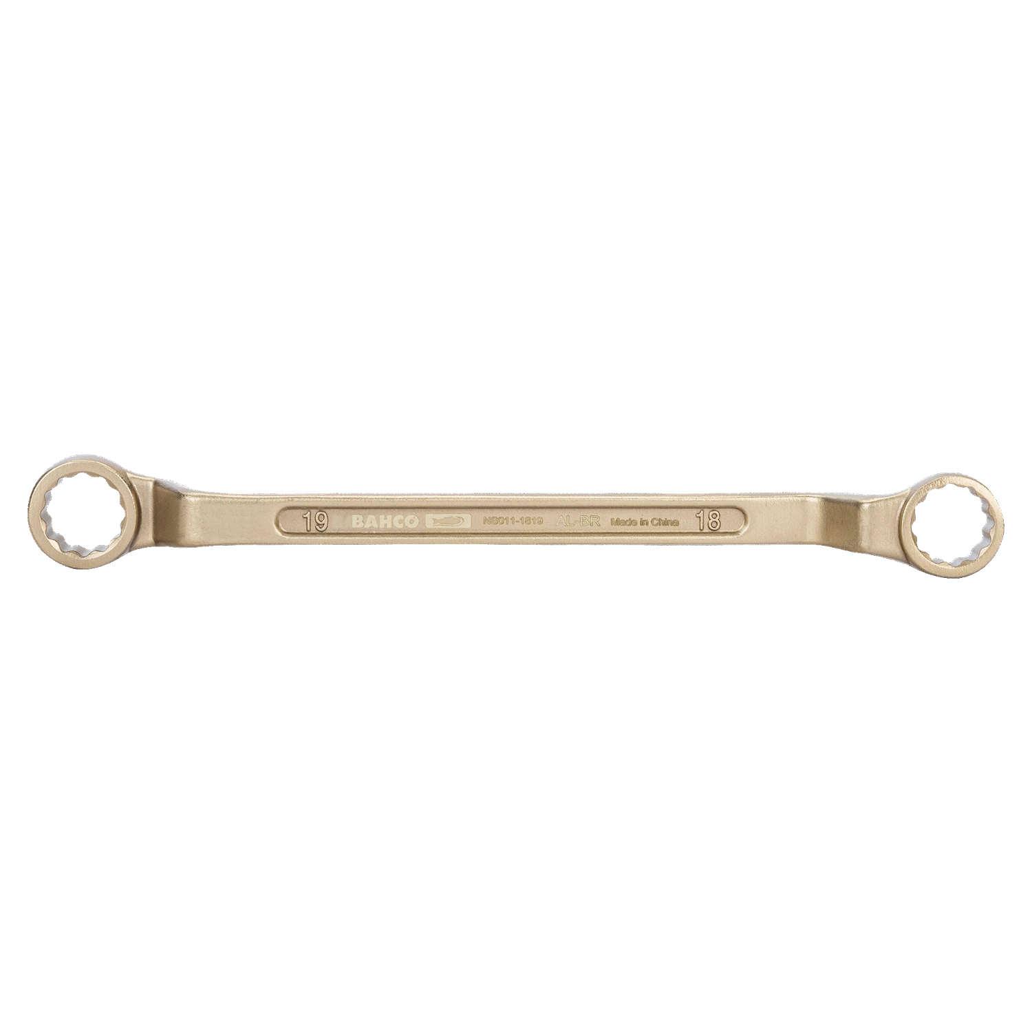 BAHCO NS011 Offset Double Ring Ended Wrench Aluminium Bronze - Premium Offset Double Ring Ended Wrench from BAHCO - Shop now at Yew Aik.