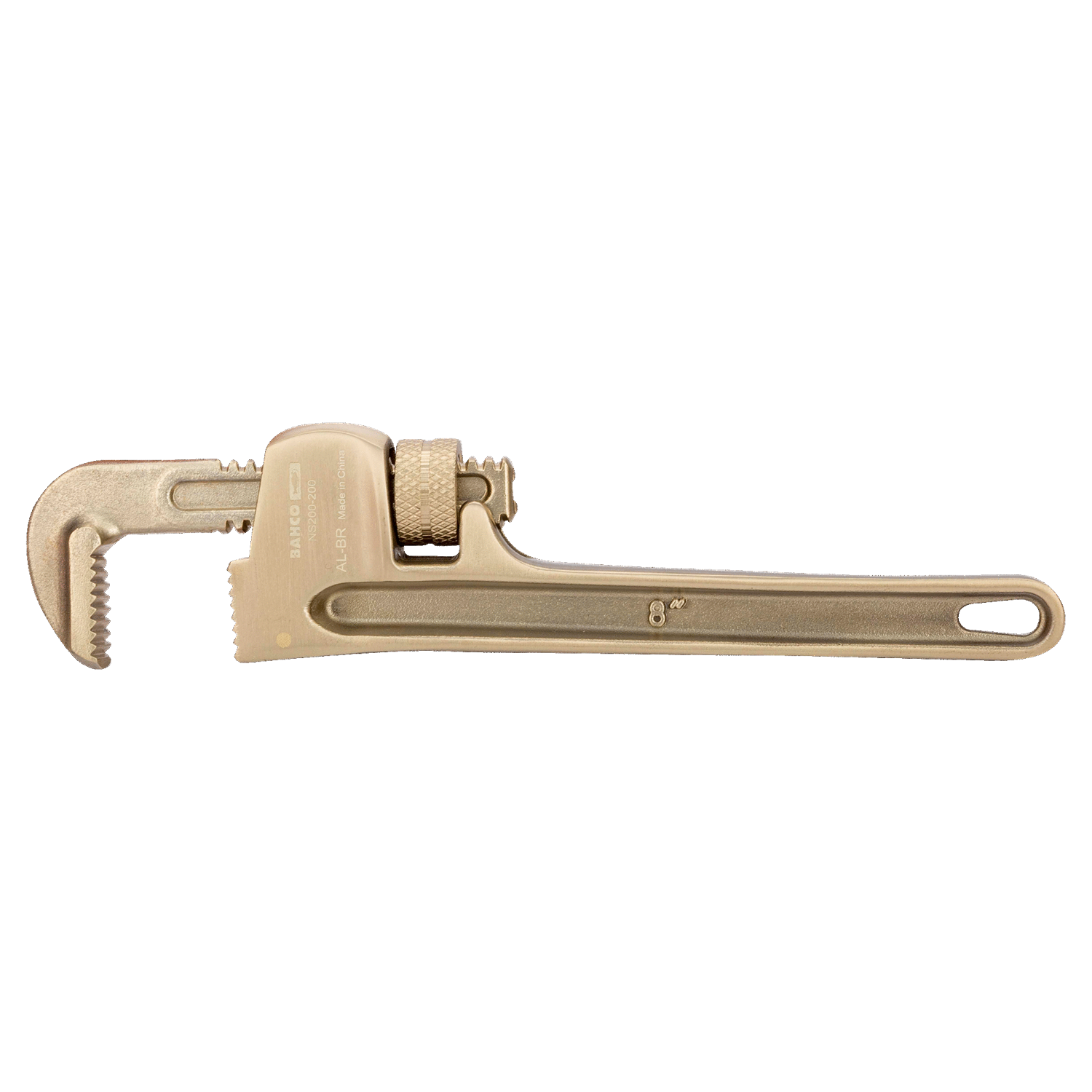 BAHCO NS200 Non-Sparking Heavy Duty Pipe Wrench Aluminium Bronze - Premium Pipe Wrench from BAHCO - Shop now at Yew Aik.