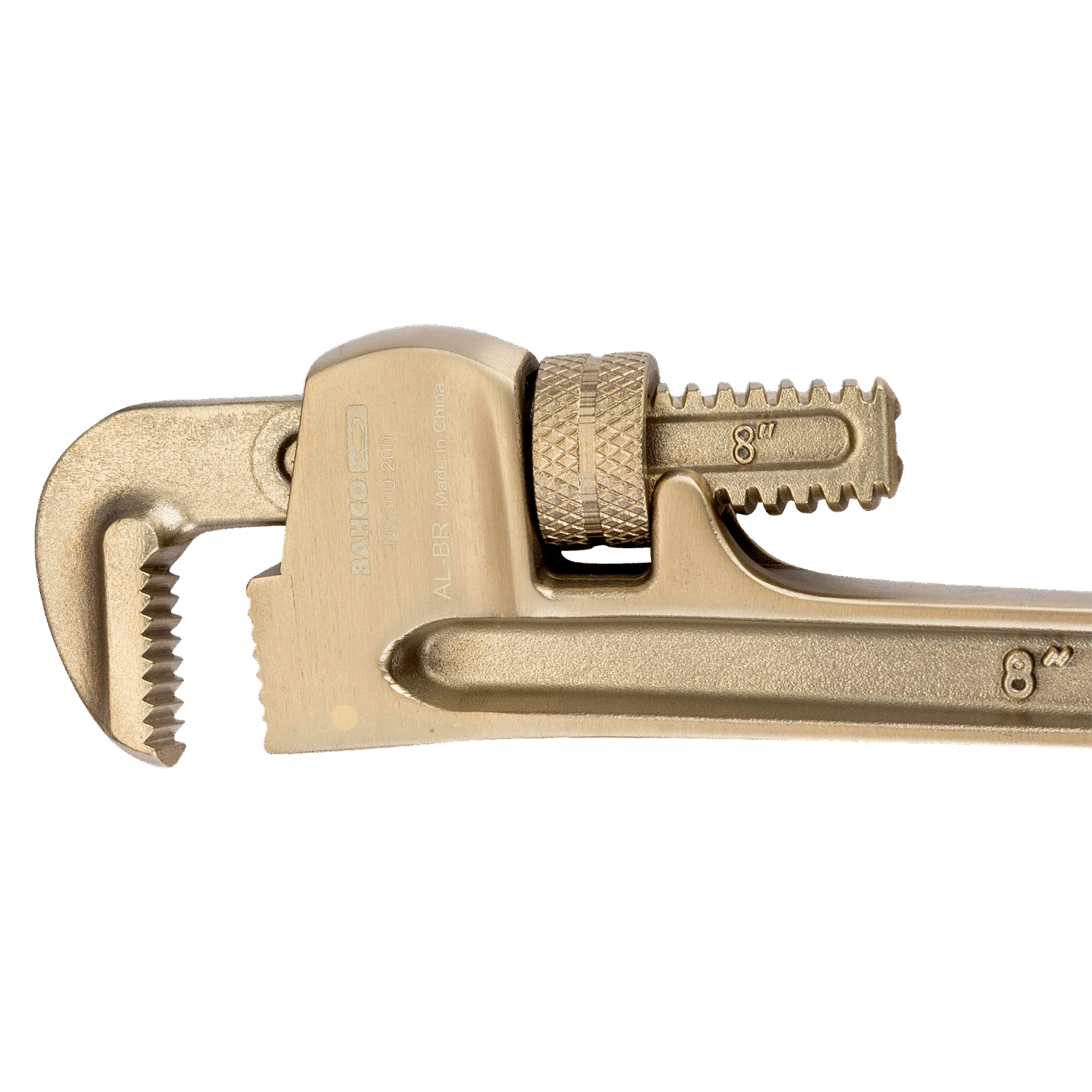 BAHCO NS200 Non-Sparking Heavy Duty Pipe Wrench Aluminium Bronze - Premium Pipe Wrench from BAHCO - Shop now at Yew Aik.