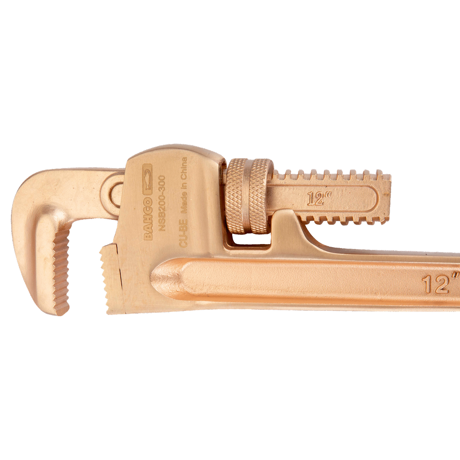 BAHCO NSB200 Non-Sparking Heavy Duty Pipe Wrench Copper Beryllium - Premium Pipe Wrench from BAHCO - Shop now at Yew Aik.