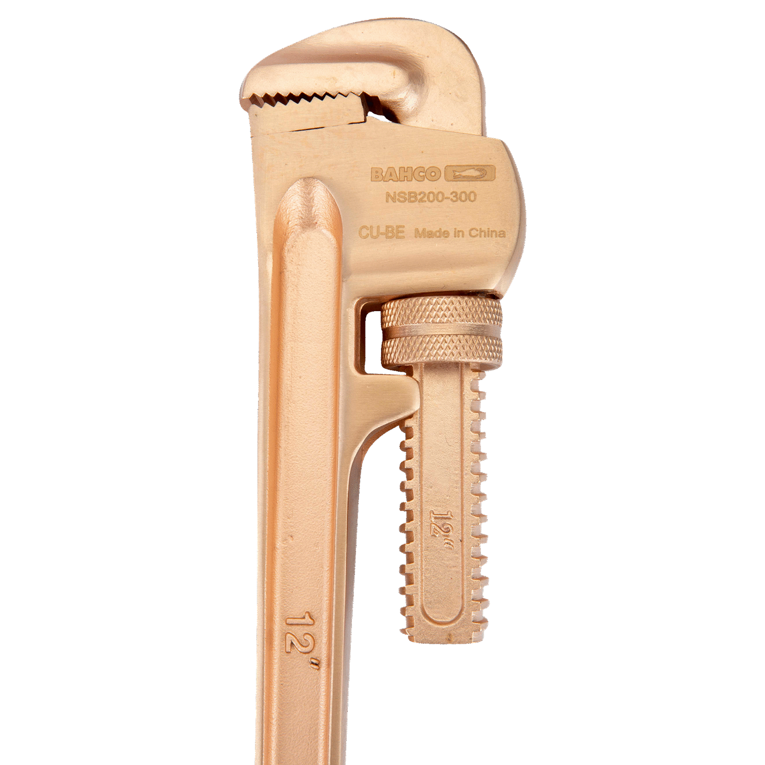 BAHCO NSB200 Non-Sparking Heavy Duty Pipe Wrench Copper Beryllium - Premium Pipe Wrench from BAHCO - Shop now at Yew Aik.