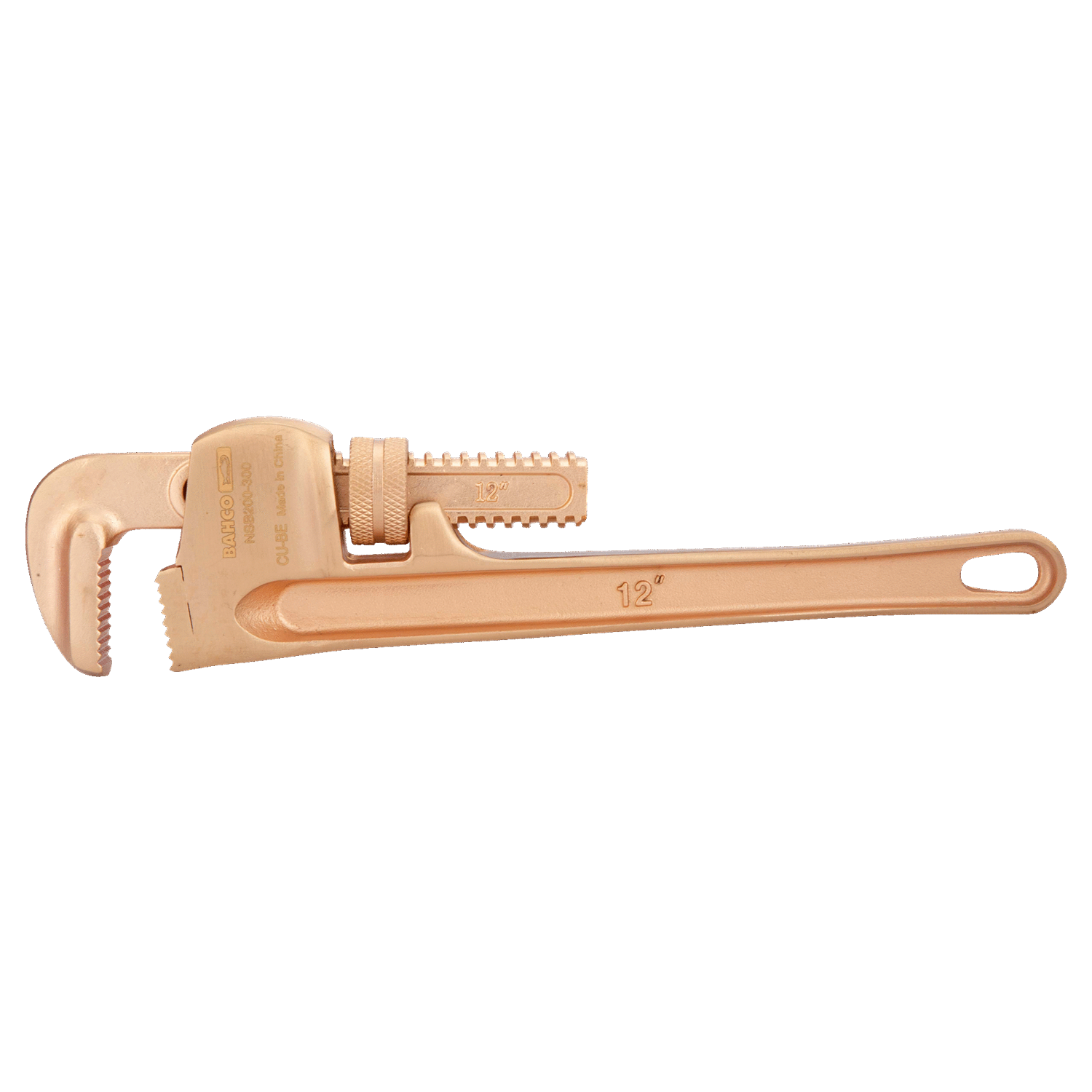 BAHCO NSB200 Non-Sparking Heavy Duty Pipe Wrench Copper Beryllium - Premium Pipe Wrench from BAHCO - Shop now at Yew Aik.