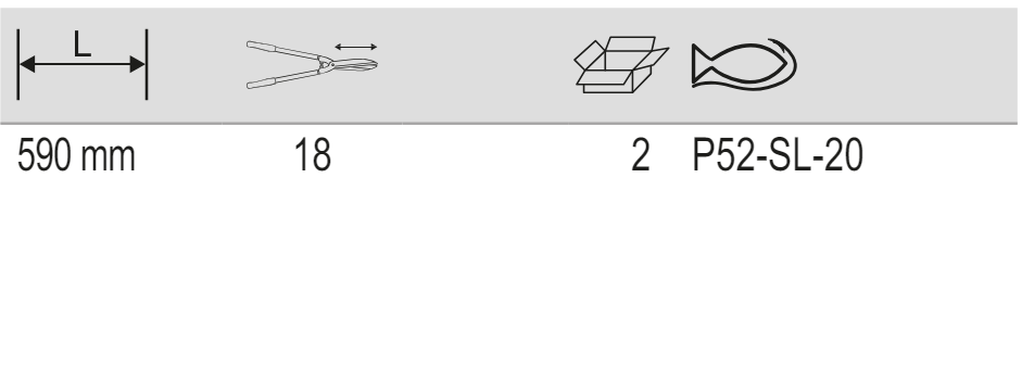BAHCO P52-SL-20 Lightweight Extra Precision Hedge Shears - 590 mm - Premium Hedge Shears from BAHCO - Shop now at Yew Aik.