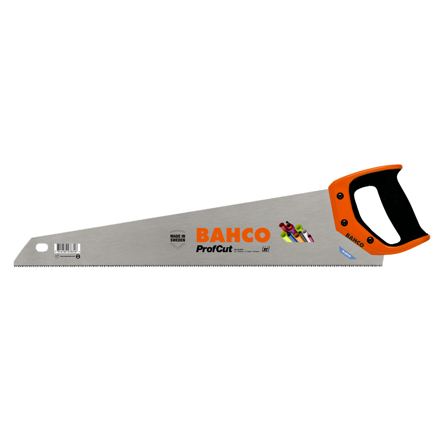 BAHCO PC-22-PLC ProfCut Handsaw for Hard Plastic Tubes - 11"/12" - Premium Handsaw from BAHCO - Shop now at Yew Aik.