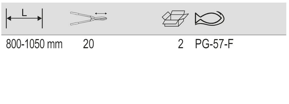 BAHCO PG-57-F Expert Telescopic Hedge Shears - 800-1050 mm - Premium Hedge Shears from BAHCO - Shop now at Yew Aik.