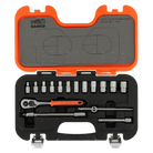 BAHCO S160 1/4” Square Drive Socket Set With Metric Hex Profile - Premium Socket Set from BAHCO - Shop now at Yew Aik.