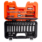 BAHCO S330L 1/4” And 3/8 Square Drive Deep Socket Set Ratchet - Premium Socket Set from BAHCO - Shop now at Yew Aik.