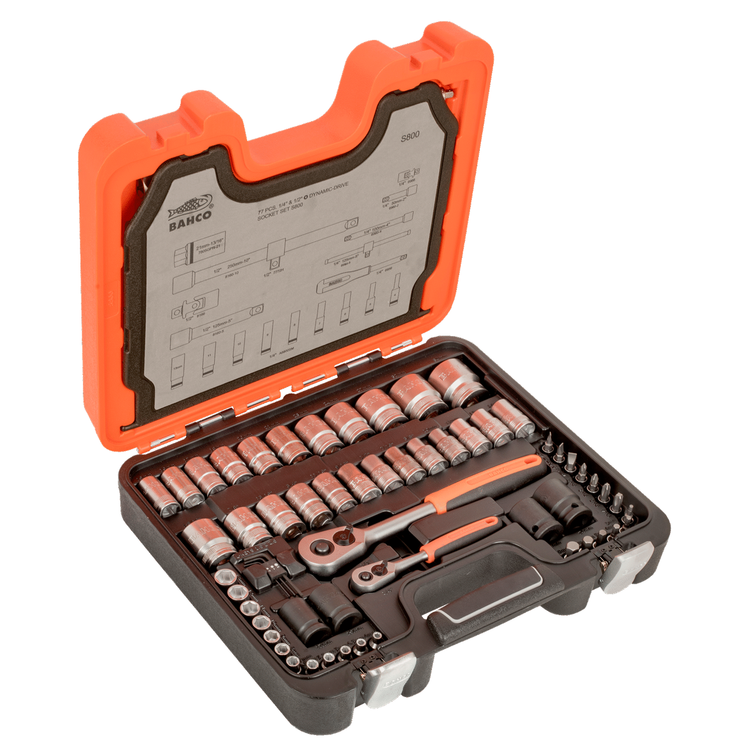 BAHCO S800 1/4” And 1/2” Square Drive Spanner And Socket Set - Premium Socket Set from BAHCO - Shop now at Yew Aik.