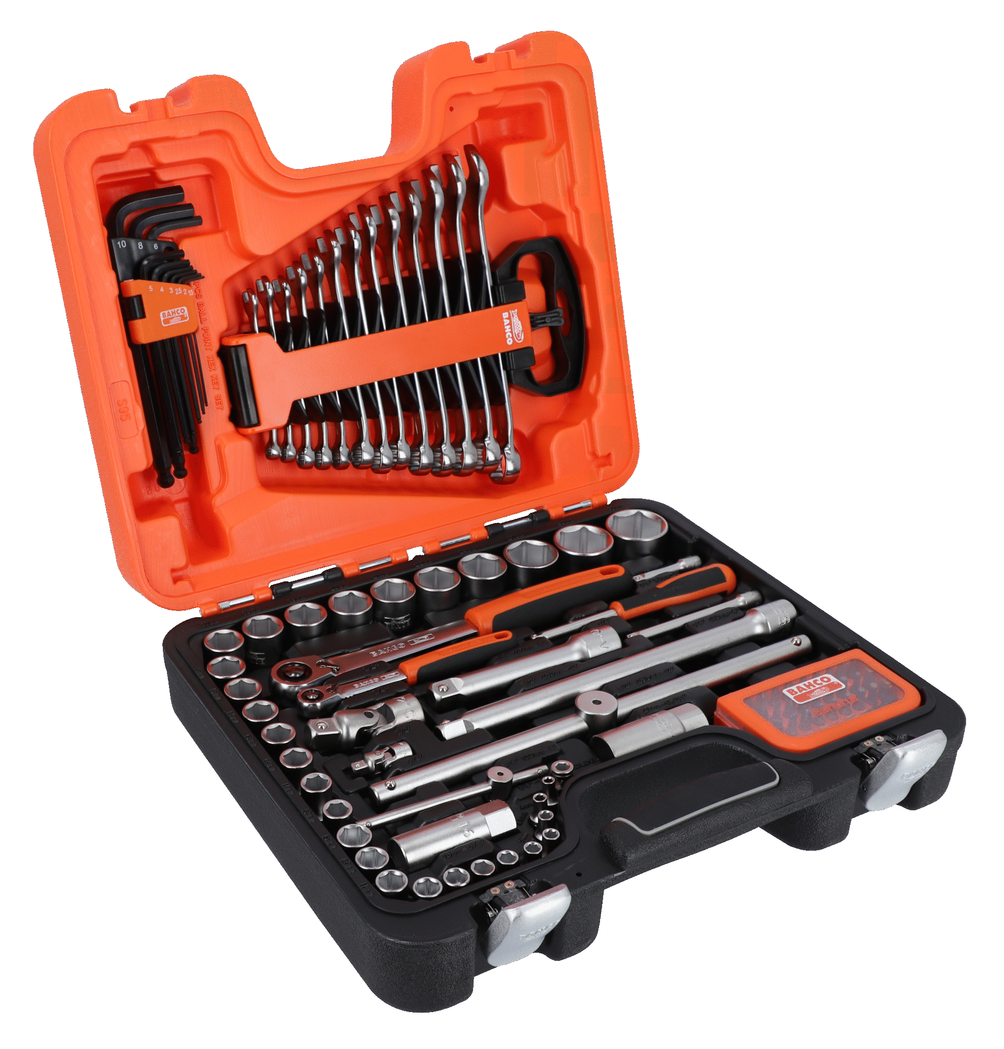 BAHCO S95 Socket Set Combination Wrench, Hex L-Keys Bits - 95 Pcs - Premium Socket set from BAHCO - Shop now at Yew Aik.