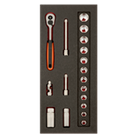 BAHCO SBS750 3/8" Pear Head Reversible Ratchet 60 Teeth 6°Action - Premium Reversible Ratchet from BAHCO - Shop now at Yew Aik.