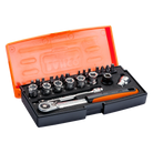BAHCO SL24 1/4” Square Drive Socket Set Metric Hex Profile - Premium Socket Set from BAHCO - Shop now at Yew Aik.