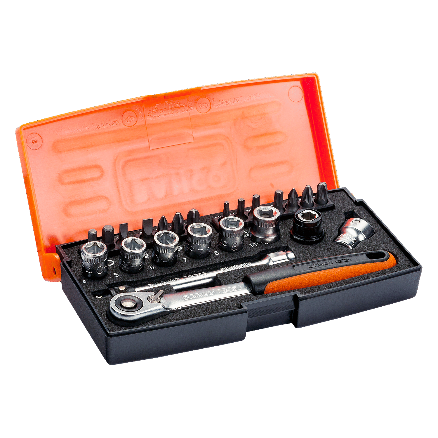 BAHCO SL24 1/4” Square Drive Socket Set Metric Hex Profile - Premium Socket Set from BAHCO - Shop now at Yew Aik.