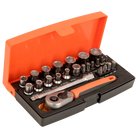 BAHCO SL25 1/4” Square Drive Socket Set Metric Hex - Premium Socket Set from BAHCO - Shop now at Yew Aik.