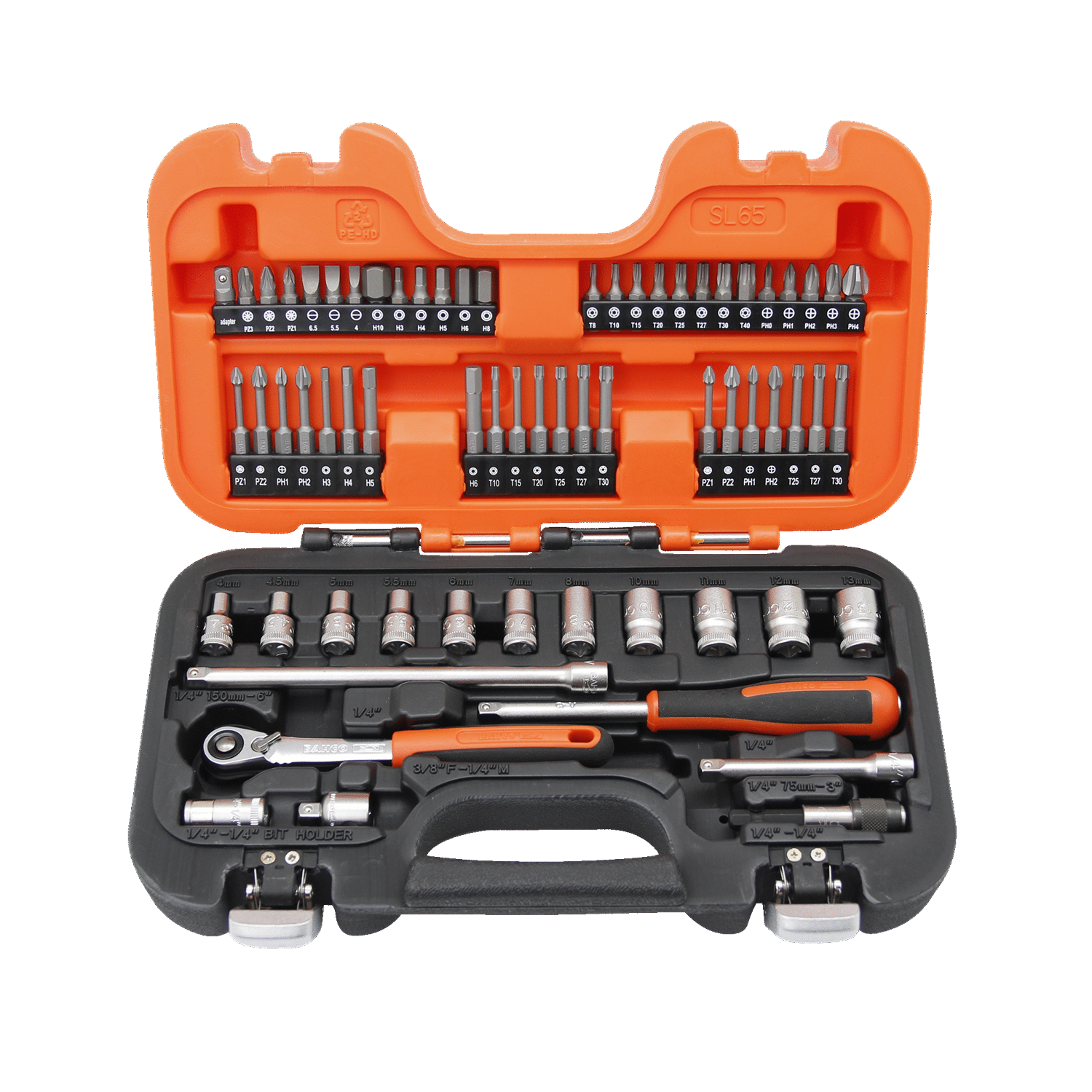 BAHCO SL65 1/4” Square Drive Socket Set Metric Hex Ratchet - Premium Socket Set from BAHCO - Shop now at Yew Aik.