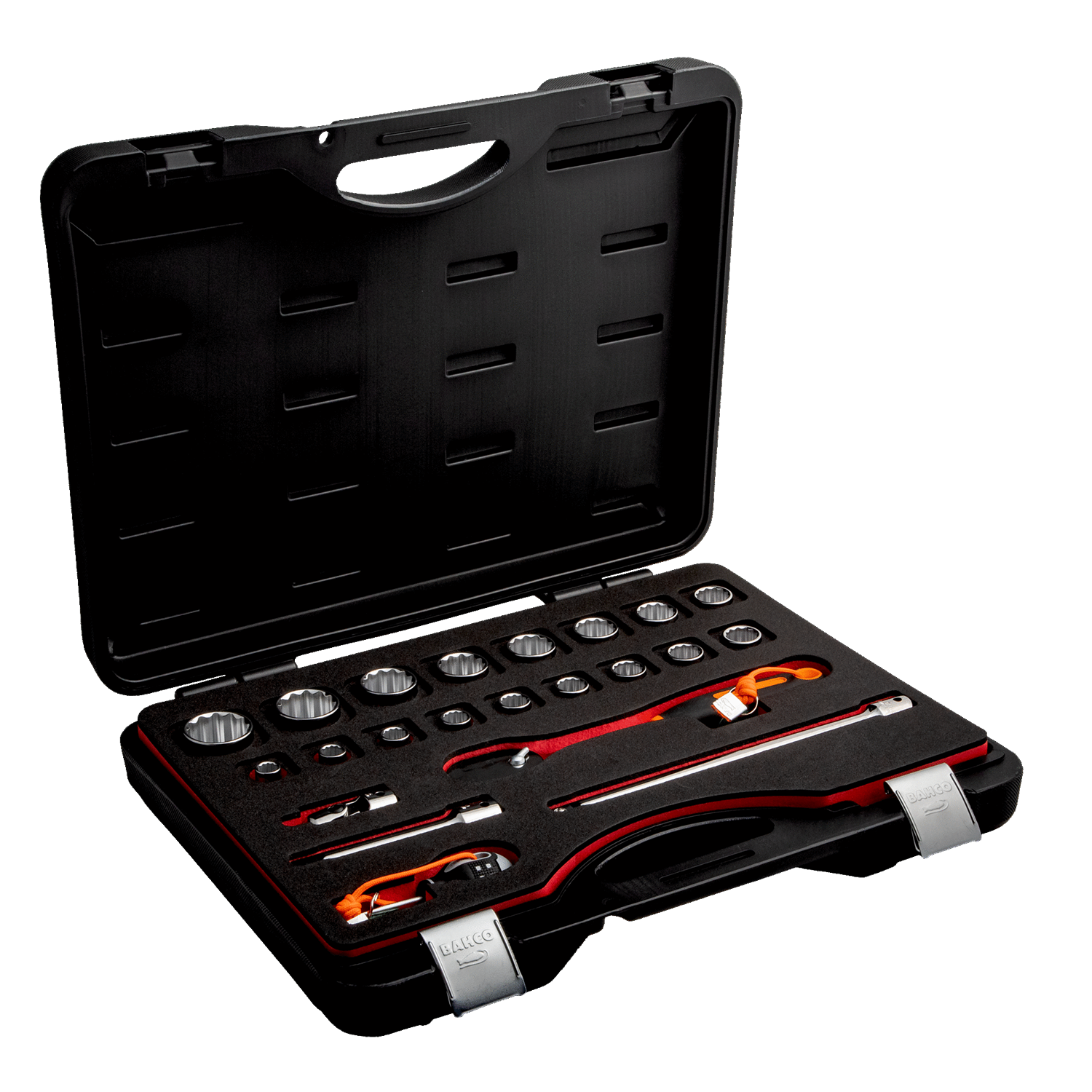 BAHCO TAH16BM/22 1/2" Square Drive Socket Set With Metric - 22pcs - Premium 1/2" Square Drive Socket Set from BAHCO - Shop now at Yew Aik.