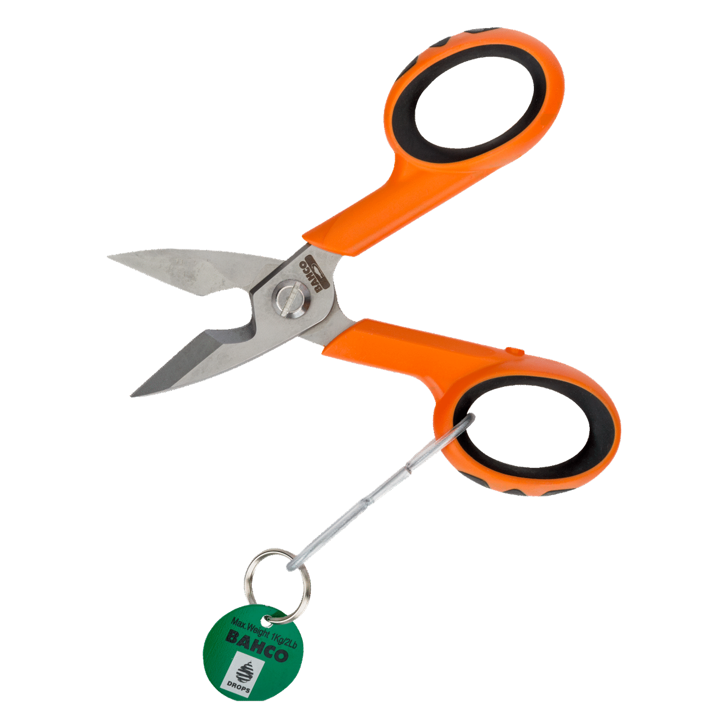 BAHCO TAHSCB140G Heavy Duty Electrician Scissors with Wire Loop - Premium Scissors from BAHCO - Shop now at Yew Aik.