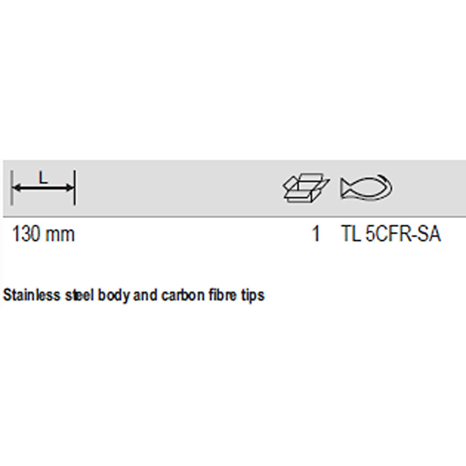 BAHCO TL 5CFR-SA Tweezers with Very Fine Pointed Carbon Fibre Tip - Premium Tweezers from BAHCO - Shop now at Yew Aik.