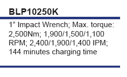 BLUE-POINT BLP10250K 1" Impact Wrench 2500Nm (BLUE-POINT) - Yew Aik (S) Pte Ltd