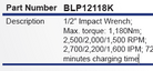 BLUE-POINT BLP12118K 1/2" Impact Wrench 1180Nm (BLUE-POINT) - Yew Aik (S) Pte Ltd