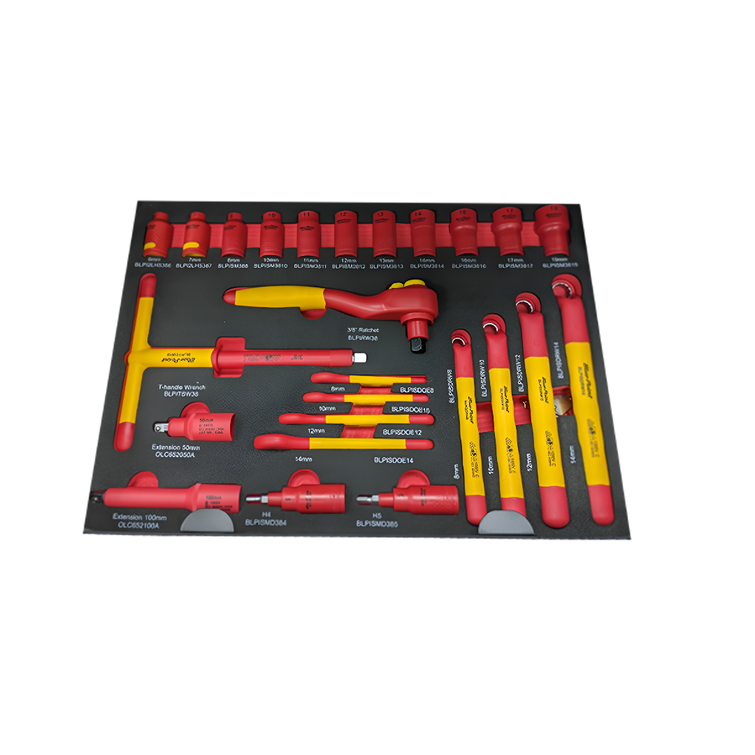 BLUE-POINT BLPINAUTO34S Insulated Set Portable 34 Pcs (BLUE-POINT) - Yew Aik (S) Pte Ltd