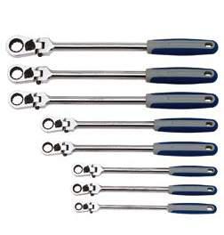 BLUE-POINT BOERFLCG708 Ratcheting Wrench Set, Locking Flex Head - Premium Ratcheting Wrench Set from BLUE-POINT - Shop now at Yew Aik.
