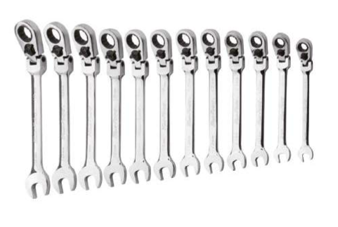 Blue Point Ratching Set BLUE-POINT BOERMF712A Ratcheting Wrench Set Flex Head 12pcs