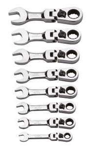 BLUE-POINT BOERSF708 Ratcheting Wrench Set, Short Flex Head, 8pcs - Premium Ratcheting Wrench Set from BLUE-POINT - Shop now at Yew Aik.