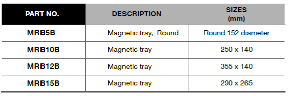 BLUE-POINT MRB10B Magnetic Tray 250 x 140 mm (BLUE-POINT) - Premium Magnetic Tray from BLUE-POINT - Shop now at Yew Aik.