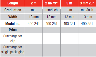 BMI 490 MET Measuring Pocket Tape With Heat-resistant Zinc Case - Premium Measuring Pocket Tape from BMI - Shop now at Yew Aik.