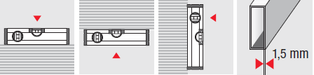 BMI 690 E EUROSTAR Aluminium Spirit Level Anodized Surface - Premium Aluminium Spirit Level from BMI - Shop now at Yew Aik.