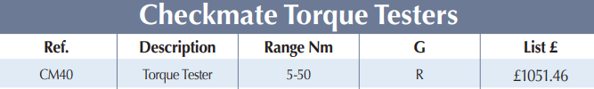 BRITOOL CM40 Checkmate Torque Tester  5-50 Nm (BRITOOL) - Premium Torque Tester from BRITOOL - Shop now at Yew Aik.