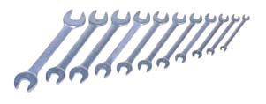 BRITOOL NB141C 9 Piece Whitworth Open Ended Wrench Set Inches - Premium Open Ended Wrench Set from BRITOOL - Shop now at Yew Aik.