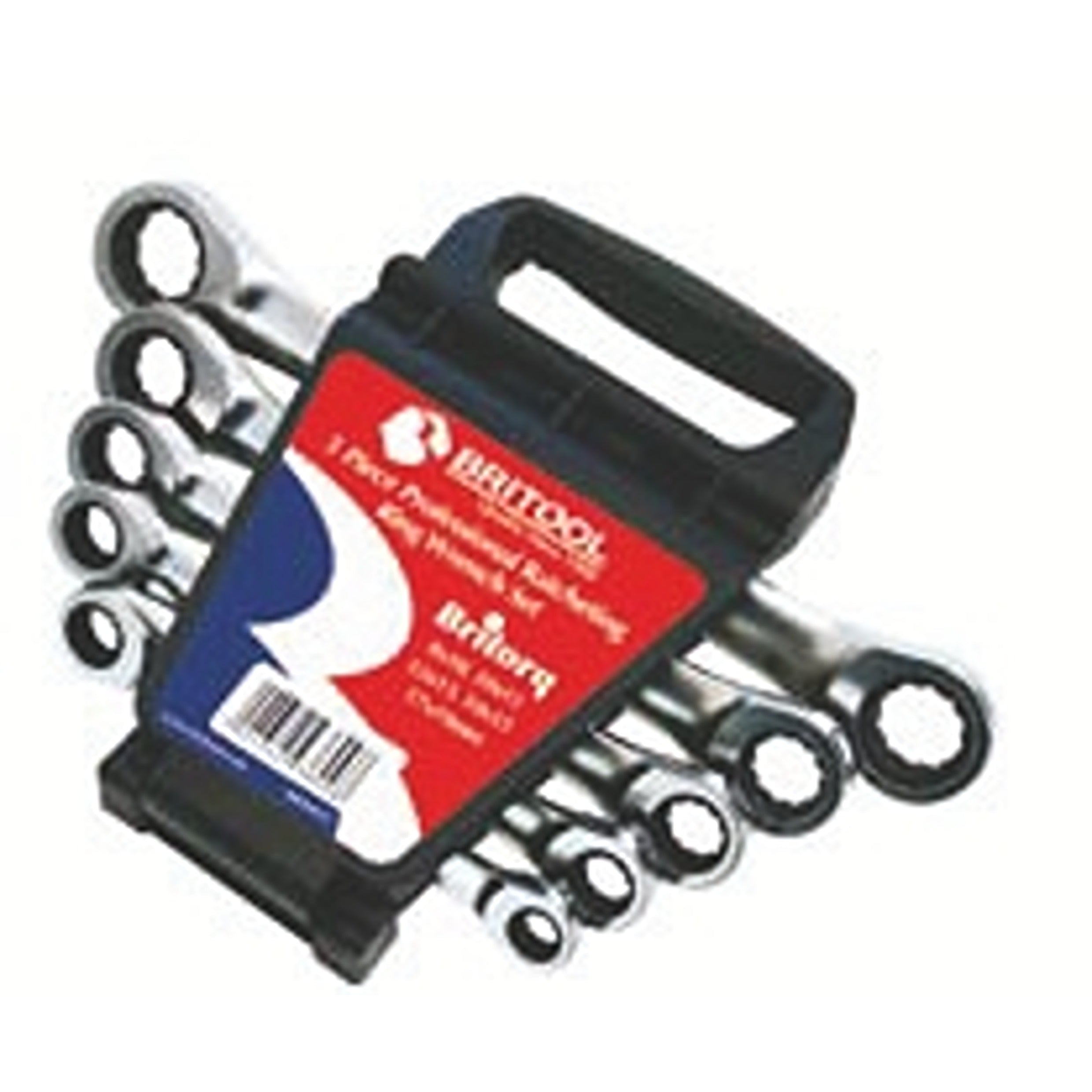 BRITOOL RRMSET5 5 Piece Double Ended Ratcheting Wrench Set Box - Premium Ratcheting Wrench Set from BRITOOL - Shop now at Yew Aik.