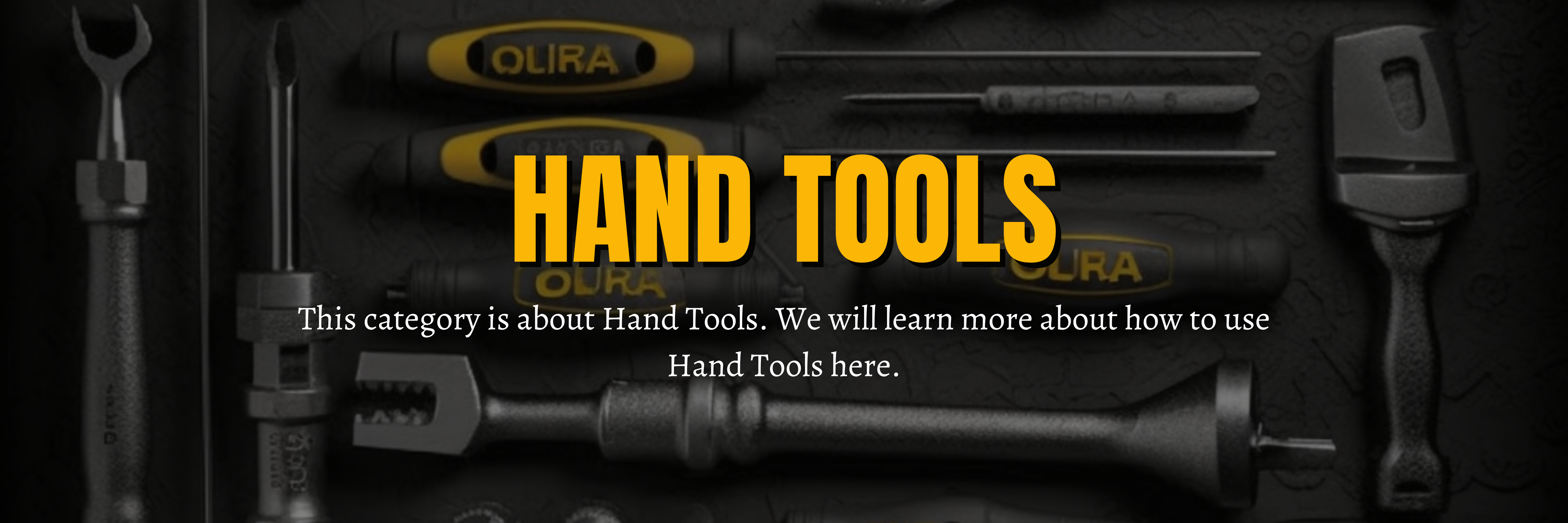 Hand Tools Banner