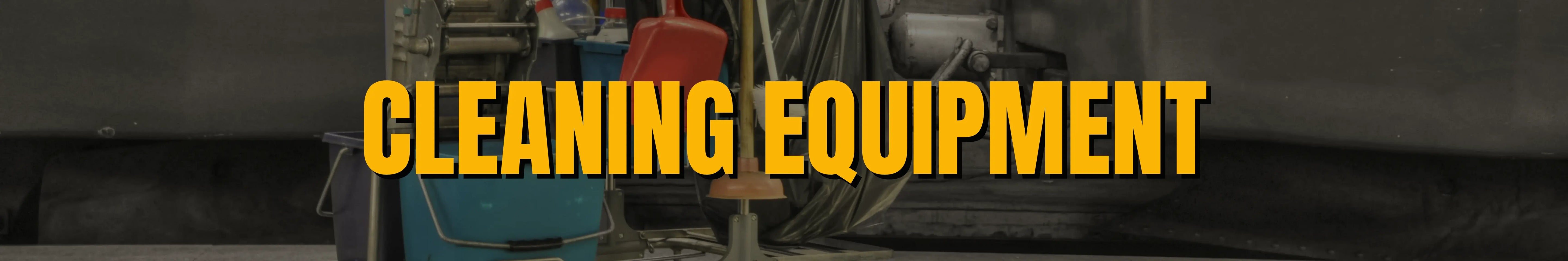 Cleaning equipment banner