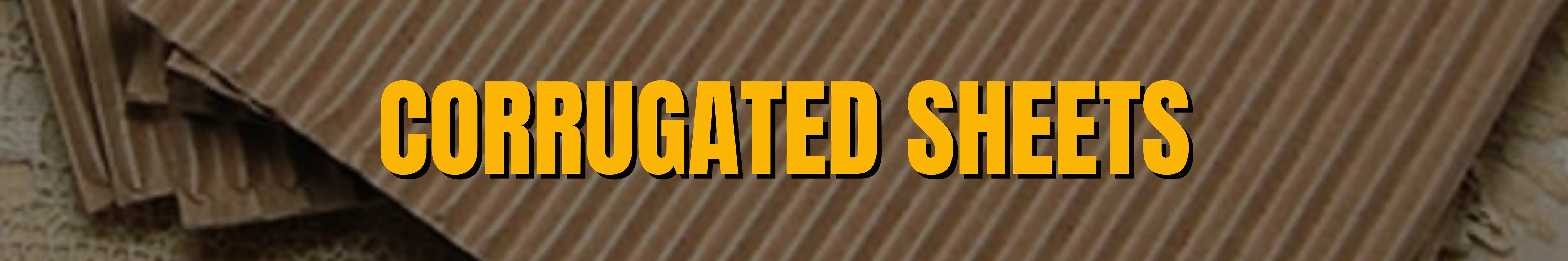 Corrugated sheets banner