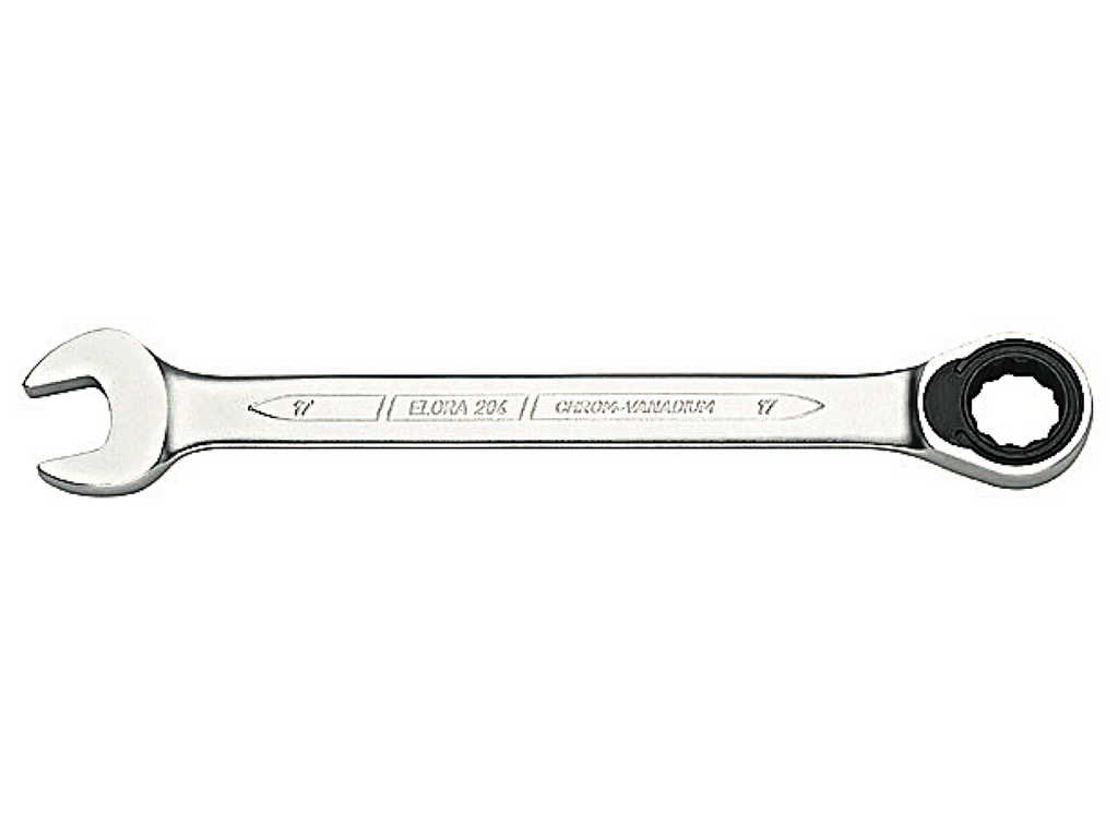 ELORA 204A Combination Spanner With Ring Ratchet (ELORA Tools) - Premium Combination Spanner from ELORA - Shop now at Yew Aik.
